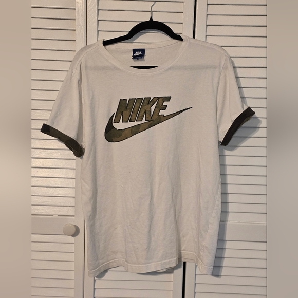 Nike Other - Nike Camo Logo Tee – White – Size L – Made in Turkey
